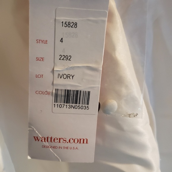 SOLD WToo by Watters Taffeta Wedding Gown - Picture 3 of 4